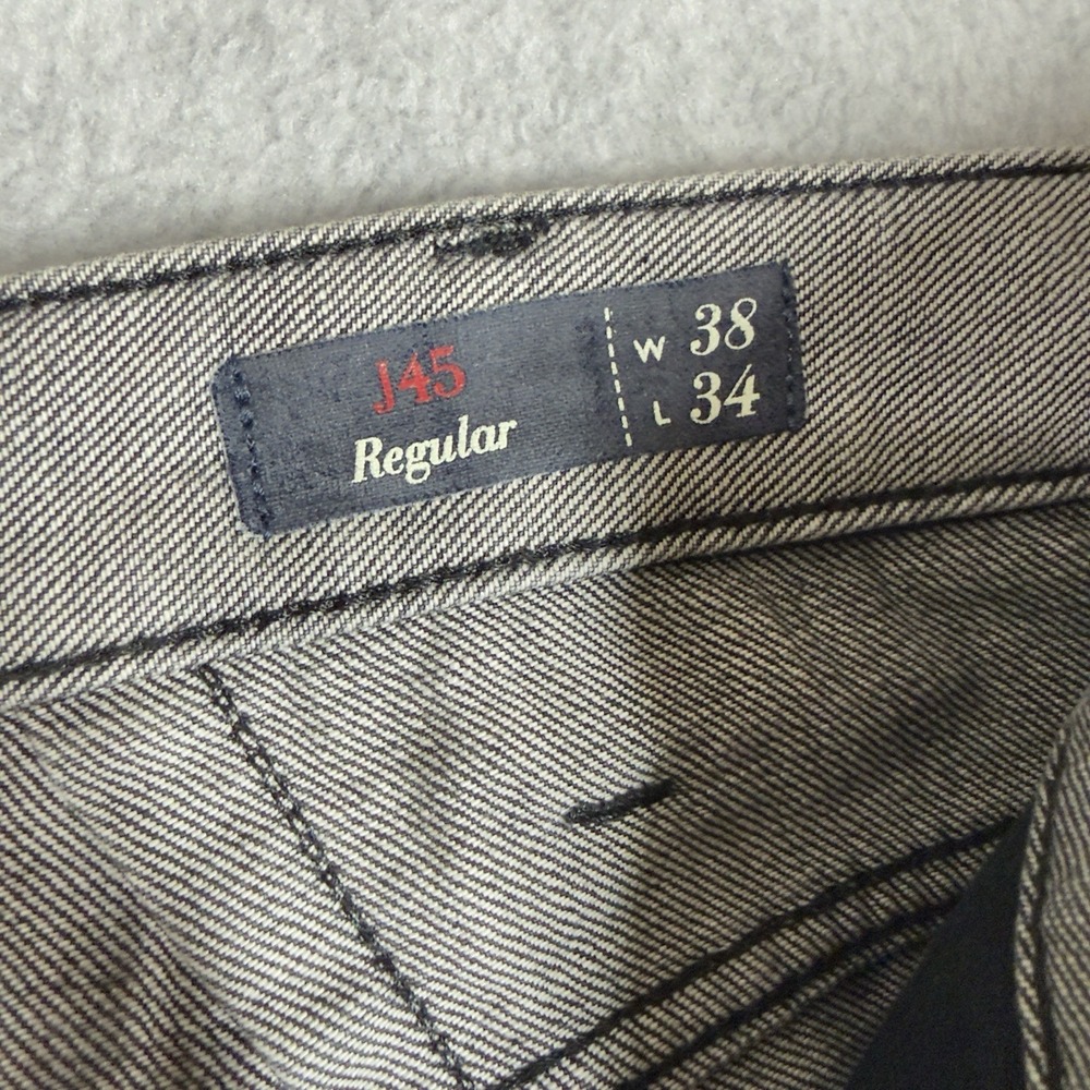 Armani Jeans AJ Mens 36x30 Black Regular Straight Fit Giorgio Armani J45 READ - Picture 8 of 11